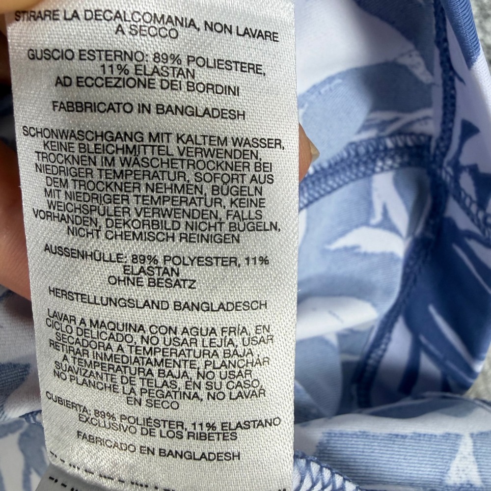 Columbia PFG Freezer Dress Womens-XL Blue Tropical Floral Palm - Picture 8 of 10
